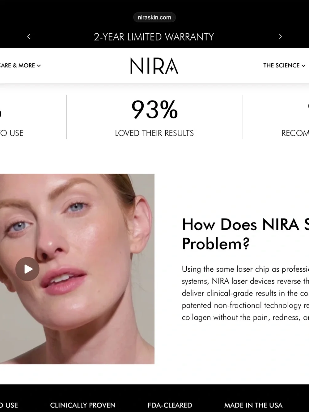 NIRA Pro and Precision Laser Skincare Devices